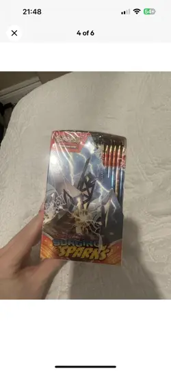 Pokemon Surging Sparks Booster Box Sealed Smal Dents In Corner See Photos - Image 3