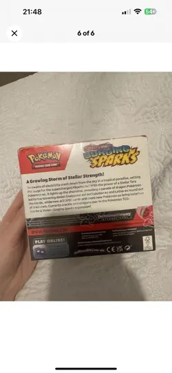 Pokemon Surging Sparks Booster Box Sealed Smal Dents In Corner See Photos - Image 5