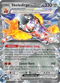 Skeledirge ex 137/182 - S&V: Paradox Rift Double Rare - Pokemon TCG (NM) - Image 1