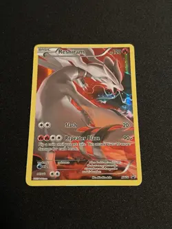 Reshiram XY74 Full Art Holo XY Black Star Promo Pokemon English LP - Image 1