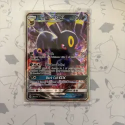 Pokemon Umbreon GX TCG Full Art Ultra Rare Holo Card #80 Sun and Moon - Image 1
