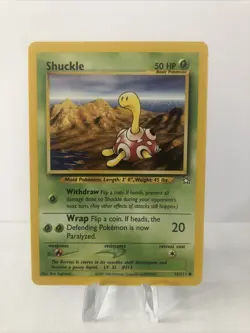 Shuckle - Neo Genesis Set - 72/111 Common Pokemon Card NM - Image 1