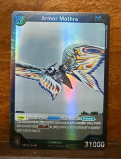 Godzilla Card Game Resonance of Rivals BP03-023 SR HOLO Armor Mothra MINT - Image 1