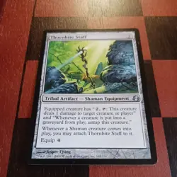 Mtg Thornbite Staff LP Morningtide Shaman Tribal Magic Card Artifact - Image 2