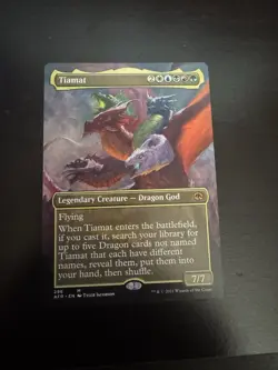 Tiamat Borderless Adventures In The Forgotten Realms (AFR) MTG NM - Image 1