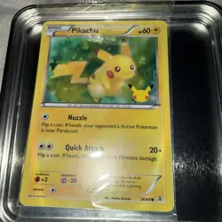 Pokemon Pikachu Card 26/83 XY Generations 20th Anniversary Stamped Promo Sealed - Image 1