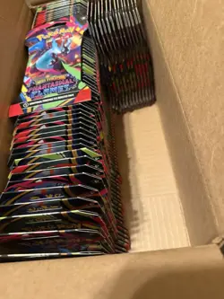 Pokemon Mega Evolution Phantasmal Flames Lot Of 77 Booster Packs - Image 1