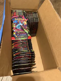 Pokemon Mega Evolution Phantasmal Flames Lot Of 77 Booster Packs - Image 2