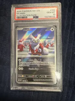 Pokemon TCG Delibird 152/132 Mega Evolutions Psa 10 - Image 1