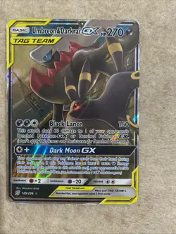 Umbreon & Darkrai GX Pokemon TCG #125/236 Rare Holo Unified Minds - Image 1
