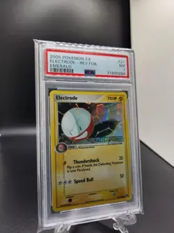 Pokemon EX Emerald 2005 Electrode Reverse Foil 27/106 PSA 7 - Image 2