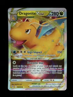 Dragonite VSTAR 050/078 Holo Rare VSTAR Pokemon GO Pokemon HP/DMG - Image 1