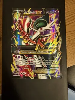 Pokemon M Gallade EX Ultra Rare Mega Full Art 220 HP Roaring Skies Holo 100/108 - Image 1