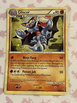 Pokemon TCG Gliscor 4/90 Ultra Rare Holo NM - Image 1
