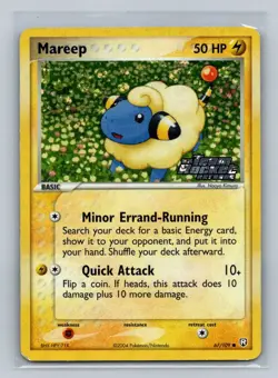 Pokemon Mareep Team Rocket Returns Reverse stamp 67/10MP+ or Better - Image 1