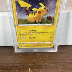 Pokemon Pikachu SWSH039 Single Pack Blisters Black Star Promo PSA 10 - Image 3