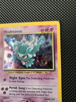 Misdreavus 11/64 Neo Revelation Holo Rare Pokemon LP/MP Vintage English OBO - Image 3