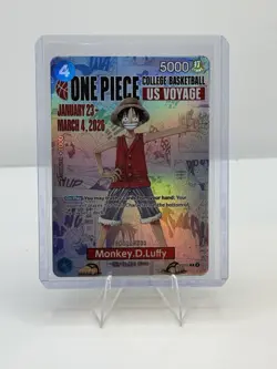 Monkey.D.Luffy (055) (College Basketball US Voyage) P-055 One Piece Promotion... - Image 1