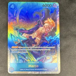 One Piece Marco Super Rare PRB02-008 Premium Booster Vol. 2 Foil Blocker 6000 - Image 1