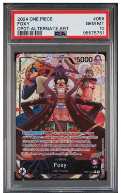 2024 ONE PIECE OP07-500 YEARS IN THE FUTURE #059 FOXY ALTERNATE ART - Image 1