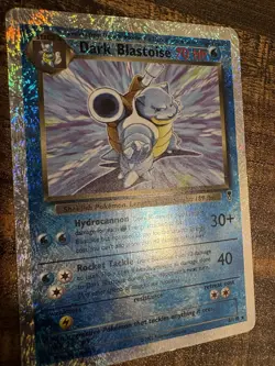 Pokemon TCG Dark Blastoise Reverse Holo Rare Card 4/110 Legendary Collection MP - Image 5