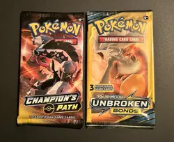 ✨ Pokemon Champion's Path Booster Pack + BONUS 3-Card Mini Pack (RANDOM) - READ* - Image 1