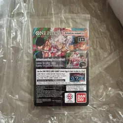 Bandai One Piece CCG Monkey.D.Luffy US Voyage Promo Holo Card + Poster SEALED - Image 2