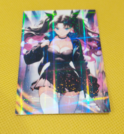 Rin Tohsaka GIRL GODDESS ACG Waifu Beauty Holo custom Card - Image 1