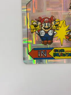 HP Nintendo Super Mario World Prism Card Mario and Mario Vintage JAPAN - Image 4