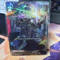Gundam TCG Card Game *Zaku III (3) (Sleeves)* Store Tournament Promo *English - Image 1