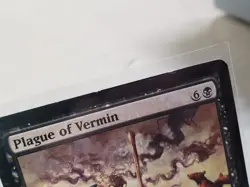Magic the Gathering Shadowmoor - 1x Plague Of Vermin - MTG Black Rare Sorcery LP - Image 2