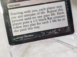 Magic the Gathering Shadowmoor - 1x Plague Of Vermin - MTG Black Rare Sorcery LP - Image 3