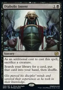 MTG Diabolic Intent (89/399) The Brothers' War NM - Image 1