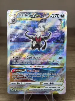 Pokemon TCG Darkrai VSTAR GG50/GG70 SWSH Crown Zenith Galarian Gallery - Image 1