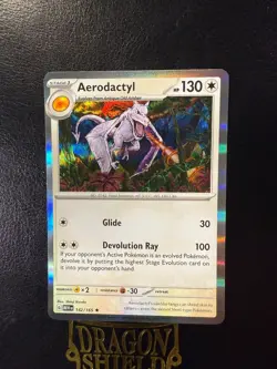 Aerodactyl 142/165 SV Scarlet & Violet 151 Holo Rare Pokemon TCG Near Mint - Image 1