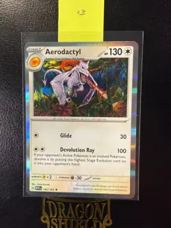 Aerodactyl 142/165 SV Scarlet & Violet 151 Holo Rare Pokemon TCG Near Mint - Image 3
