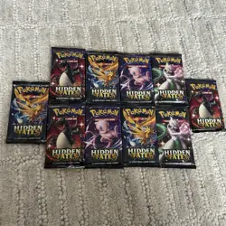 Pokemon Hidden Fates 10 Booster Packs **SEALED/From ETB** - Image 1