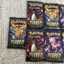 Pokemon Hidden Fates 10 Booster Packs **SEALED/From ETB** - Image 2