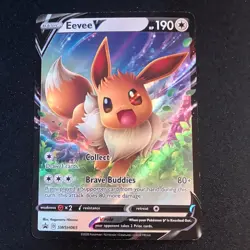 Eevee V Pokemon SWSH065 Black Star Promo NM - Image 1