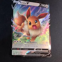 Eevee V Pokemon SWSH065 Black Star Promo NM - Image 2
