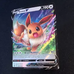 Eevee V Pokemon SWSH065 Black Star Promo NM - Image 3