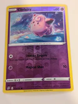 Clefairy 074/192 SWSH02: Rebel Clash Reverse - Pokemon Holo Foil Nice! - Image 1