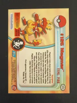 Magmar #126 Holo Foil Topps Series 3 Pokemon Card - Image 2