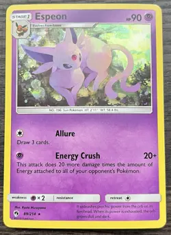 Espeon - (Cosmos Holo) 089/214 Pokemon TCG Blister Exclusives Holo MINT NM - Image 1