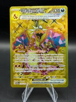 Pokemon: Charizard EX Gold Hyper Rare Full Art Holo 228/197 Obsidian Flames - Image 1