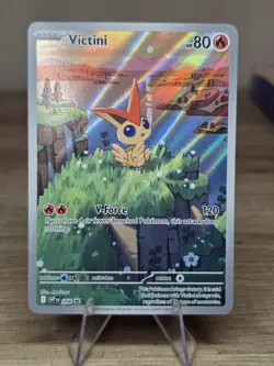 Pokemon TCG Scarlet And Violet Victini Black Star Promo SVP 208 - Image 1