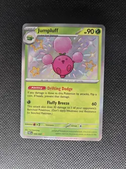 Pokemon TCG Jumpluff 098/091 SV: Paldean Fates Baby Shiny Holo Rare NM - Image 3