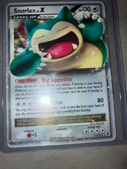 Snorlax/Relaxo Lv x Pokemon Card Platinum Rising Rivals 111/111 - Image 3
