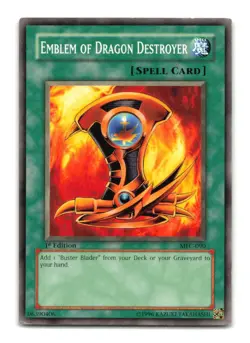 Emblem of Dragon Destroyer - MFC-090 1st Edition - YuGiOh-LP - Image 1