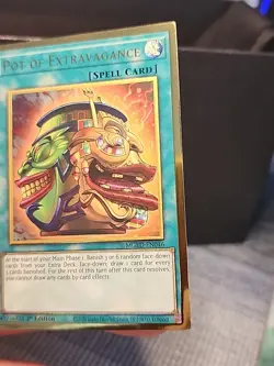 Yugioh Pot Of Extravagance Gold Rare 1st Edition MGED-EN046 - Image 4